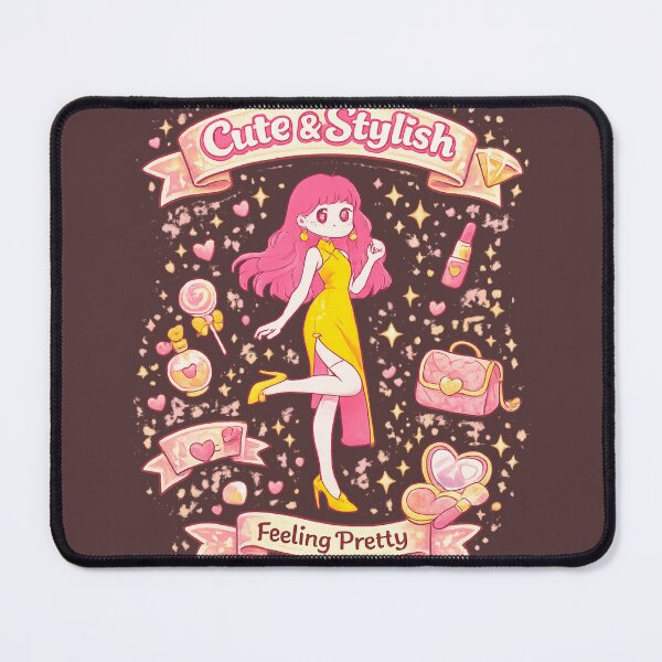 Item preview, Cute & Stylish Feeling Pretty Kawaii Anime Girl Sticker | Pink Coquette Fashion Aesthetic Art designed and sold by sumodesign.