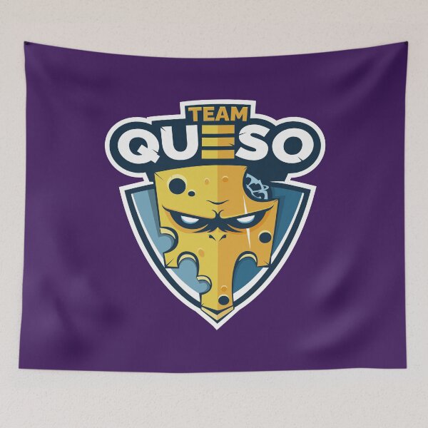 Item preview, Team Queso – Funny Cheese Squad Meme Typography Design designed and sold by MerlinWear.