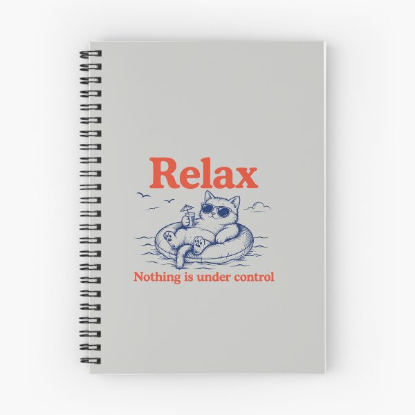 Item preview, Relax Nothing is Under Control Gifts for Cat Lovers designed and sold by MalwasBasket.