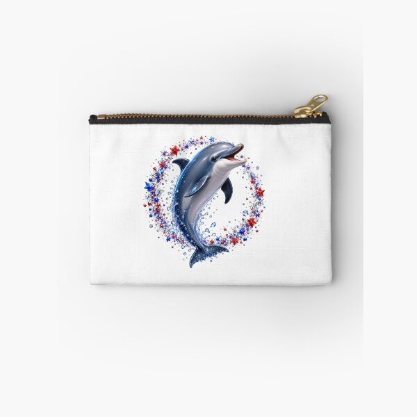 Item preview, Patriotic Dolphin Red White Blue Star Wreath designed and sold by jgvisualarts.