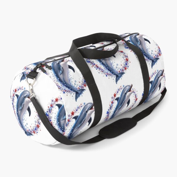 Item preview, Patriotic Dolphin Red White Blue Star Wreath designed and sold by jgvisualarts.