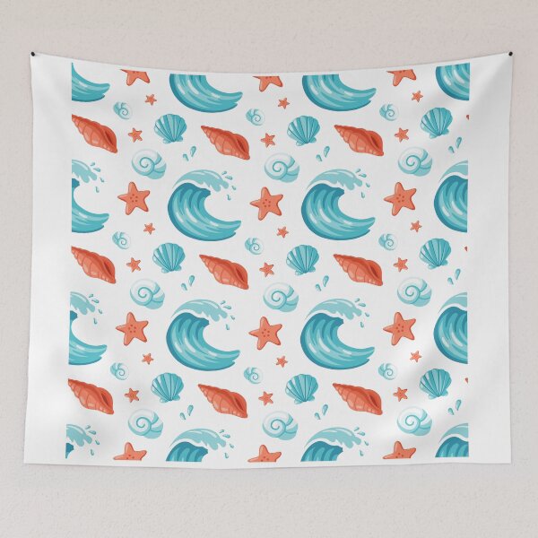 Item preview, Cute Ocean Treasures Summer Pattern designed and sold by EvLip-Artist.