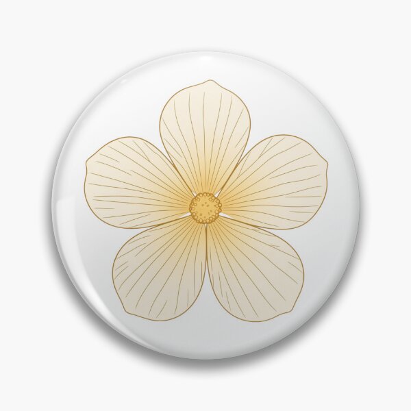 Item preview, Elegant Cream Wildflower – Minimal Botanical Flower Illustration designed and sold by Joyfulfabric.