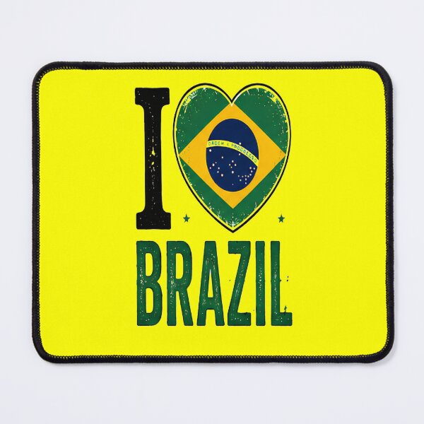 Item preview, I Love Brazil Retro Distressed Flag Heart Heritage designed and sold by PACS0011.