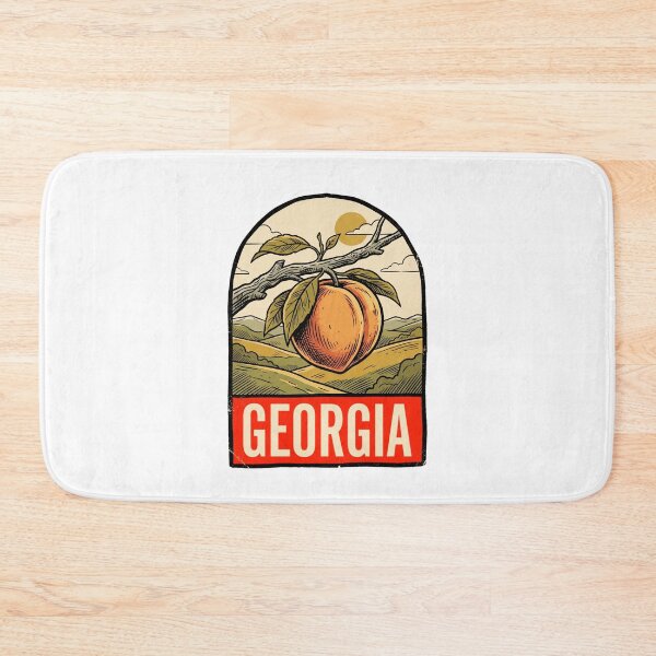 Item preview, Vintage Georgia Peach State Retro Travel Art designed and sold by Paper Drip.