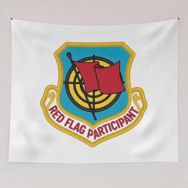 Item preview, USAF Red Flag Participant Shield Patch designed and sold by CharlieDesings.