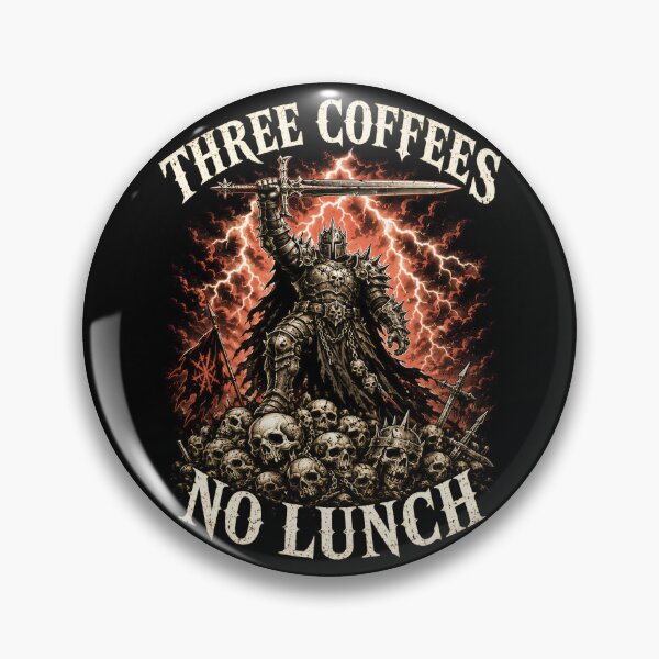 Item preview, Three Coffees No Lunch Dark Fantasy Humor designed and sold by Victor Shadehorn.