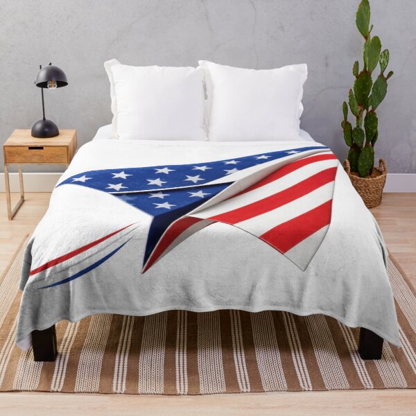 Item preview, American Flag Paper Airplane Art designed and sold by jgvisualarts.