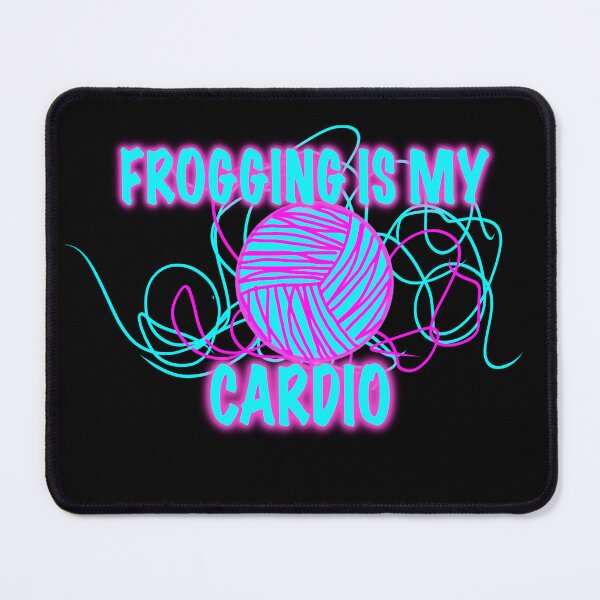 Item preview, Frogging Is My Cardio – Funny Yarn Lover Knitting Design designed and sold by ArtyWares.