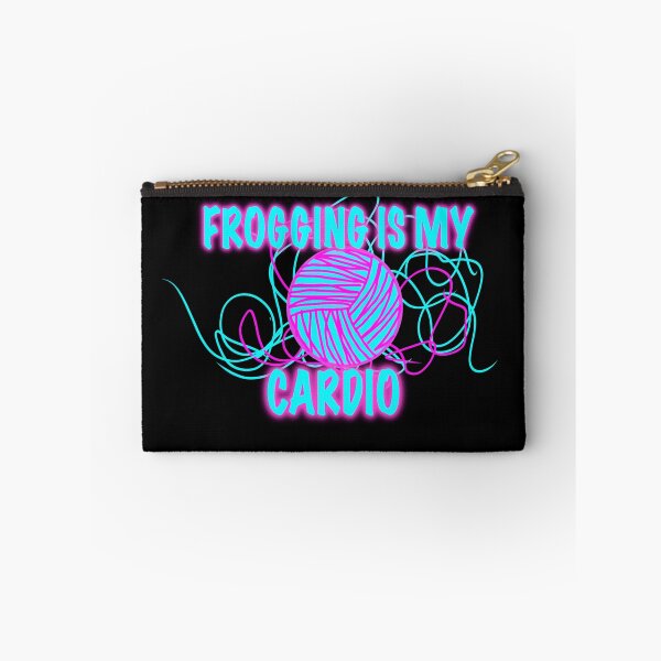 Item preview, Frogging Is My Cardio – Funny Yarn Lover Knitting Design designed and sold by ArtyWares.
