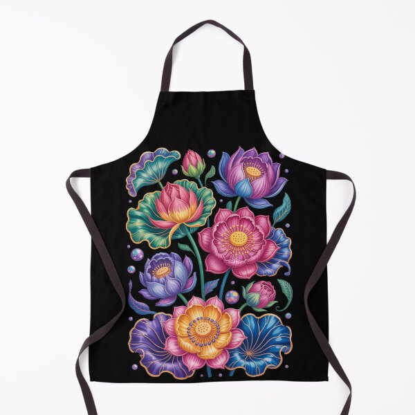 Item preview, Vibrant Blossoms on Black Background designed and sold by jkrphoto.