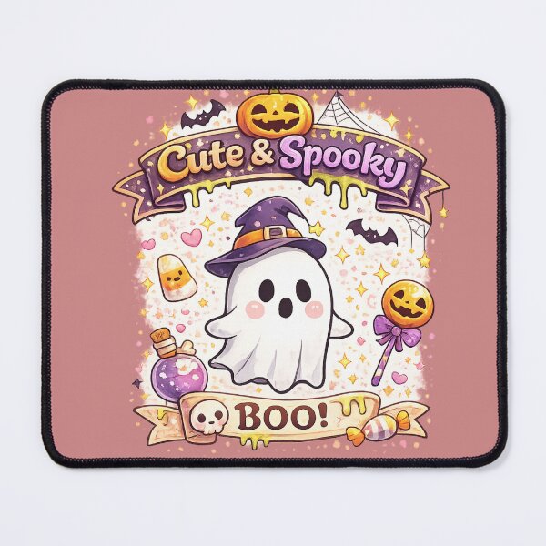 Item preview, Cute & Spooky Kawaii Ghost Halloween Sticker | Pastel Witch Ghost Boo Cute Halloween Art designed and sold by sumodesign.