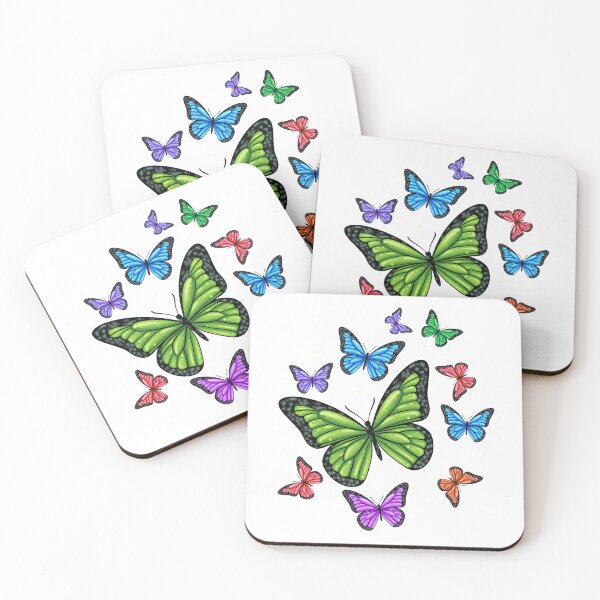 Item preview, Colorful Y2K Butterfly Seamless Stickers  designed and sold by tviyluv.