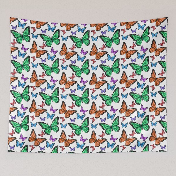 Item preview, Colorful Y2K Butterfly Seamless Stickers  designed and sold by tviyluv.