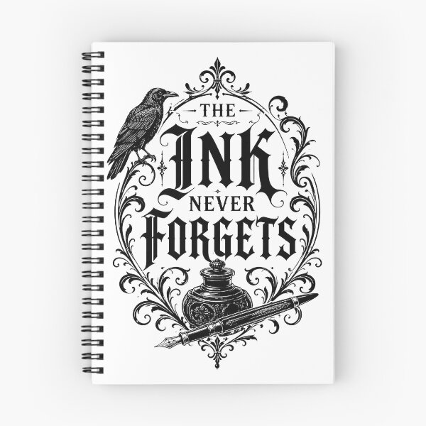 Item preview, The Ink Never Forgets Fountain Pen Shirt | Dark Academia Writer & Fountain Pen Enthusiast Design designed and sold by VKinnovations.