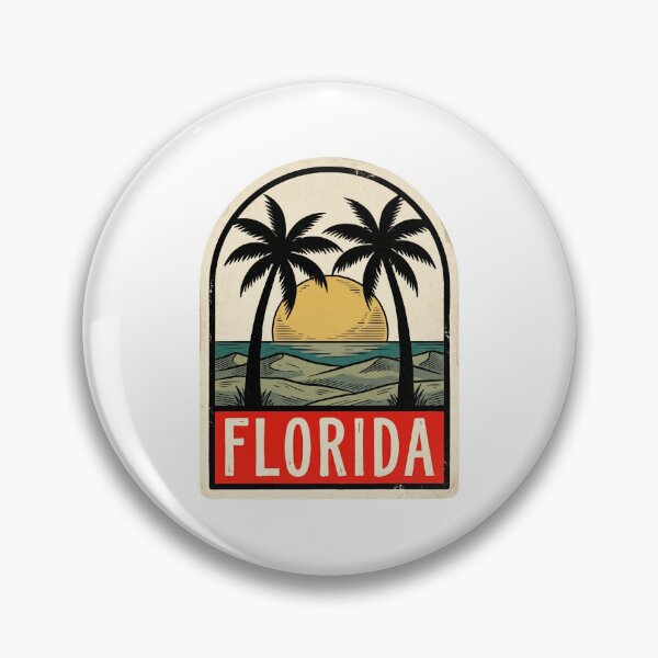 Item preview, Vintage Florida Sunshine Coast Palms Retro Art designed and sold by Paper Drip.