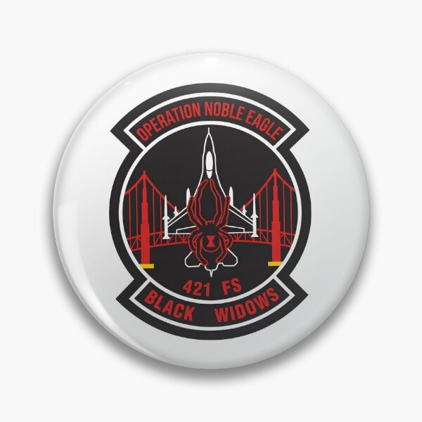Item preview, Operation Noble Eagle 421st FS "Black Widows" Patch designed and sold by CharlieDesings.