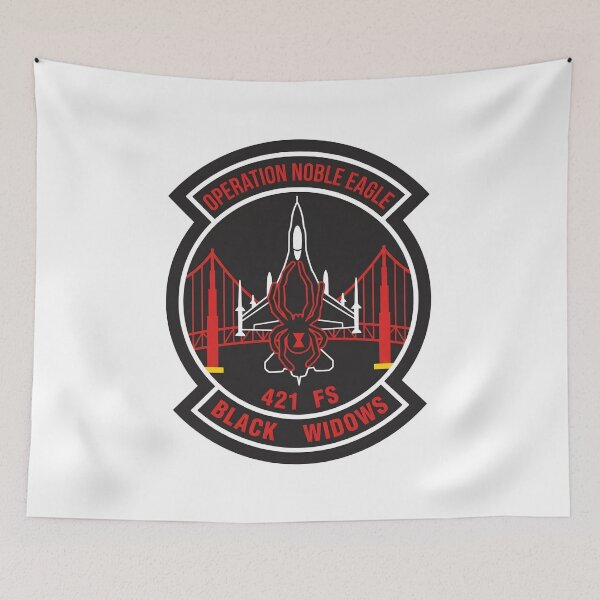 Item preview, Operation Noble Eagle 421st FS "Black Widows" Patch designed and sold by CharlieDesings.