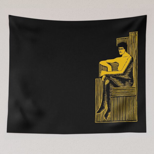 Item preview, Sacred Geometry Seated Figure - Gold and Black Esoteric Art designed and sold by LockeL.