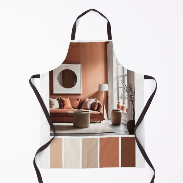 Item preview, Interior Design - Contemporary Living Room, Terracotta and Ochre Harmony designed and sold by Reverso-Design.