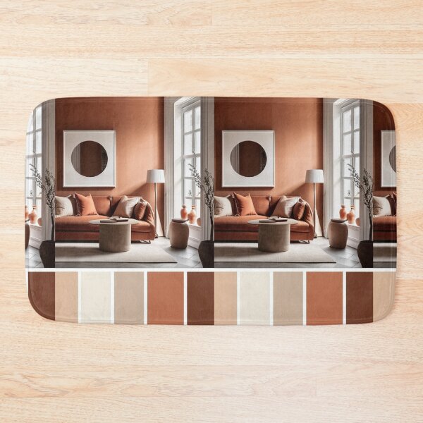 Item preview, Interior Design - Contemporary Living Room, Terracotta and Ochre Harmony designed and sold by Reverso-Design.