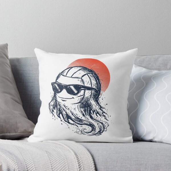 Item preview, Cool Volleyball Ghost Sunglasses Retro Halftone Sunset designed and sold by AnAzArt.