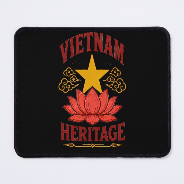 Item preview, Vietnam Heritage Retro Distressed Lotus Flag Star designed and sold by PACS0011.