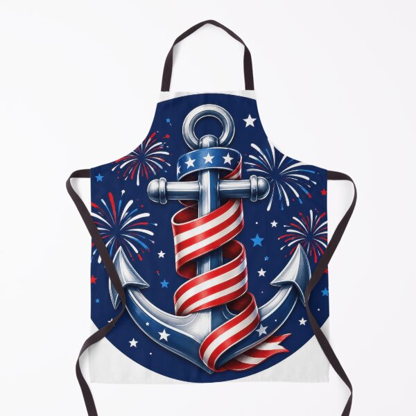 Item preview, Patriotic Anchor Flag Ribbon Fireworks Fourth July designed and sold by jgvisualarts.