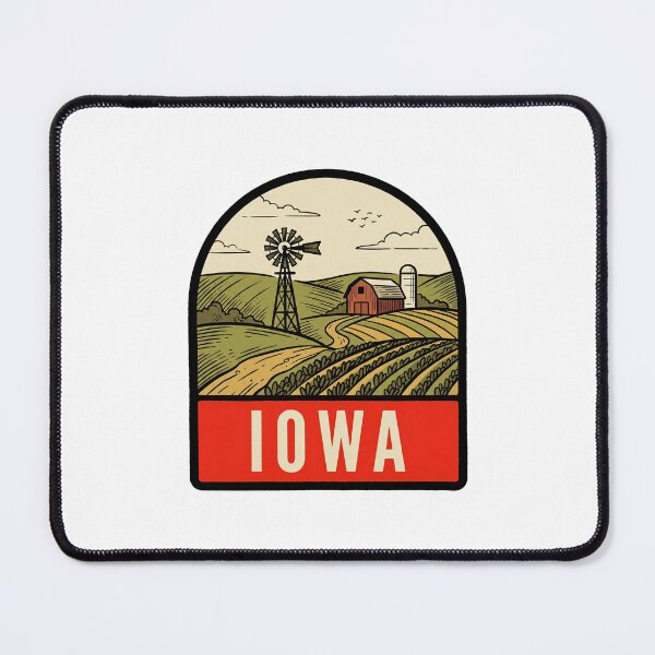 Item preview, Vintage Iowa Farmland Windmill Retro Travel designed and sold by Paper Drip.