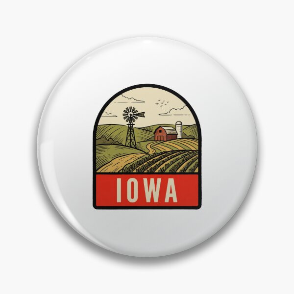 Item preview, Vintage Iowa Farmland Windmill Retro Travel designed and sold by Paper Drip.