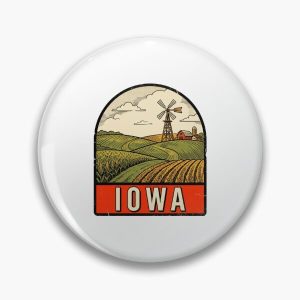 Item preview, Vintage Iowa Farmland Windmill Retro Travel designed and sold by Paper Drip.