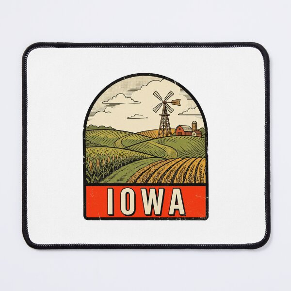 Item preview, Vintage Iowa Farmland Windmill Retro Travel designed and sold by Paper Drip.