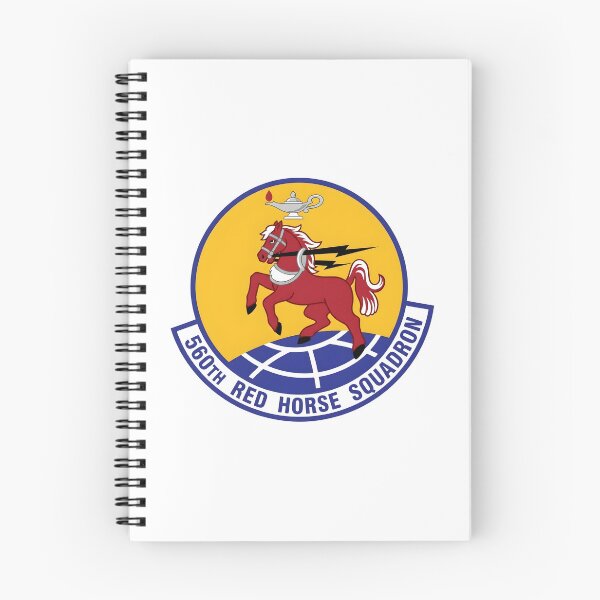 Aperçu de l'œuvre Écusson de l'emblème du 560e escadron RED HORSE de l'USAF créée et vendue par CharlieDesings.