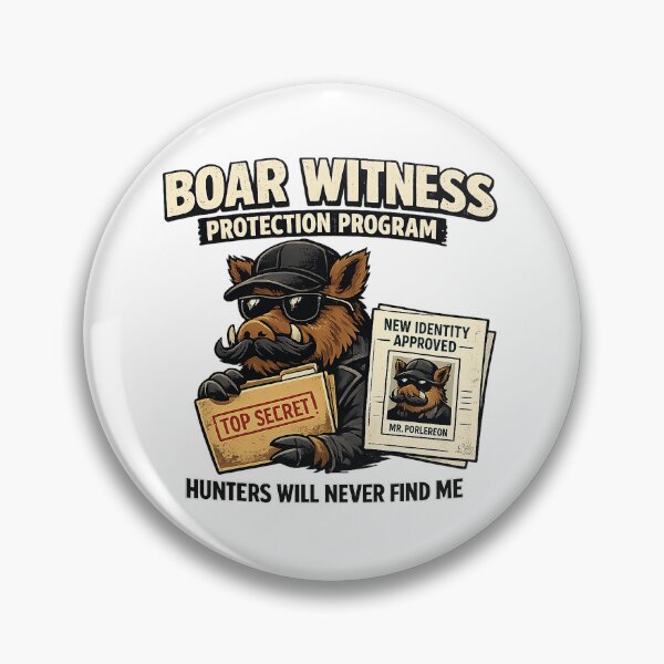 Item preview, Boar Witness Protection Program designed and sold by C6S5M.