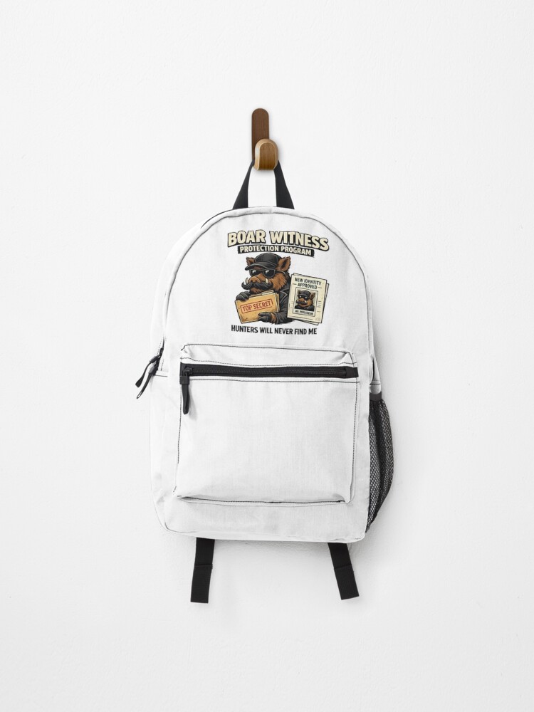 Thumbnail 1 of 3, Backpack, Boar Witness Protection Program designed and sold by C6S5M.