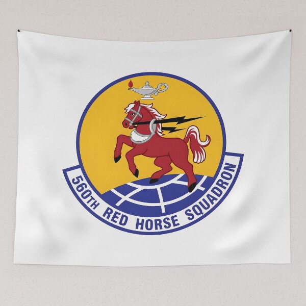 Item preview, USAF 560th RED HORSE Squadron Emblem Patch designed and sold by CharlieDesings.