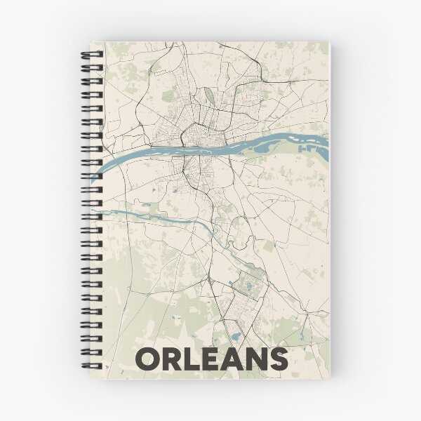 Item preview, Orleans Map designed and sold by MapsNerd.