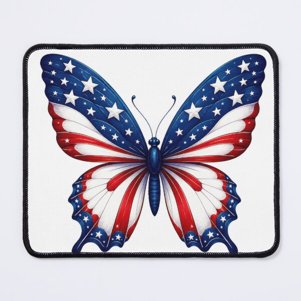 Item preview, Patriotic American Flag Butterfly Art designed and sold by jgvisualarts.