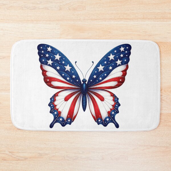 Item preview, Patriotic American Flag Butterfly Art designed and sold by jgvisualarts.