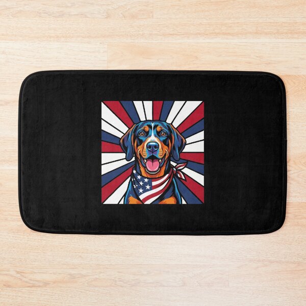 Item preview, Black and Tan Coonhound 4th of July Dog – Patriotic USA Puppy Gift designed and sold by The Real Life Symphony.