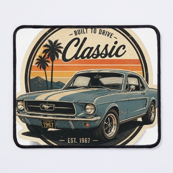 Item preview, Vintage 1967 Classic Car Retro Badge designed and sold by AuraAuto.