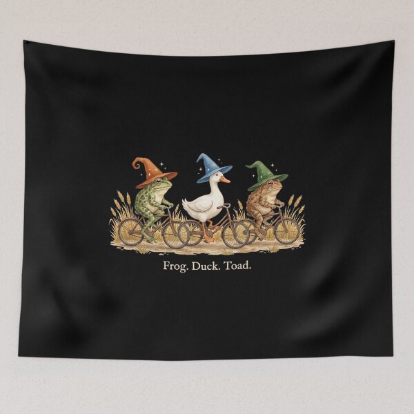 Item preview, Frog. Duck. Toad. Cottagecore Whimsical Animal Friends Nature Lover designed and sold by SofenArt.