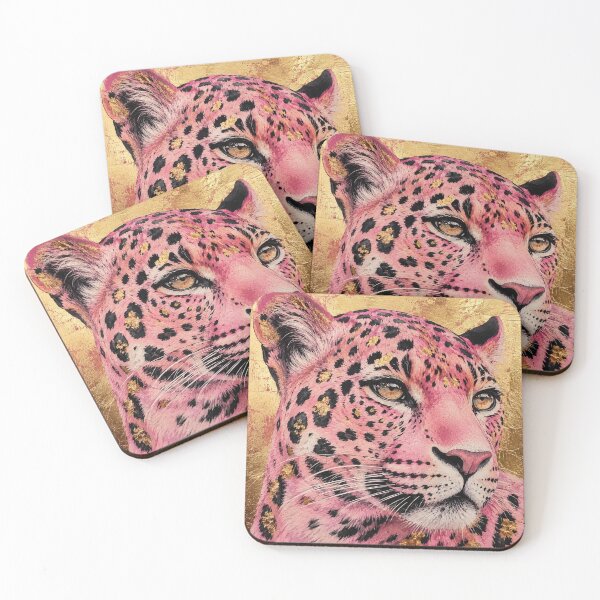 Item preview, Pink Leopard Gold Glam Print designed and sold by Ioanna-Studio.