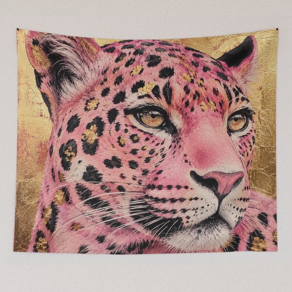Item preview, Pink Leopard Gold Glam Print designed and sold by Ioanna-Studio.