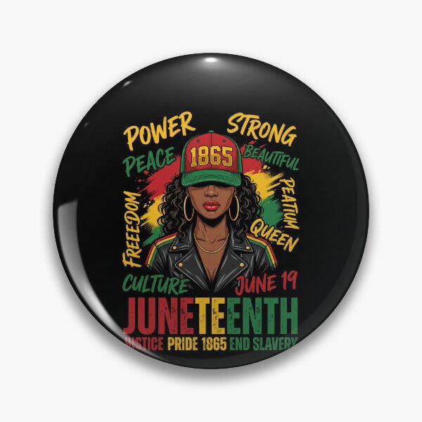 Item preview, Juneteenth Power Strong Beautiful Peace Freedom Culture Queen Preatum 1865 June 19 Justice Pride 1865 End Slavery African American Emancipation Day designed and sold by SofenArt.