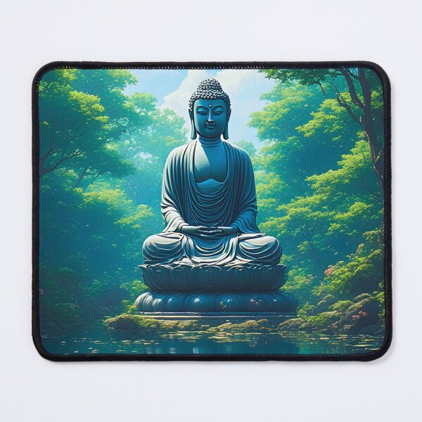 Item preview, Shinrin-Yoku Zen: Forest Pond Buddha designed and sold by ZenGrooves.