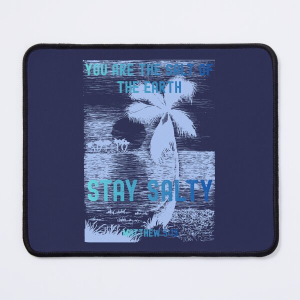 Item preview, Tropical Beach Sunset Palm Tree Paradise Stay Salty Matthew 5 13 designed and sold by Forevermore.