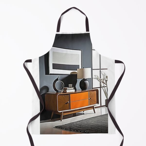 Item preview, Interior Design - Modern Living Space, Minimalist Aesthetic and Orange Touches designed and sold by Reverso-Design.
