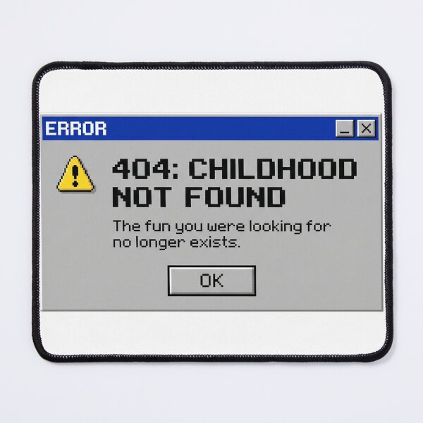 Item preview, 404 Childhood Not Found Retro Windows Error Pixel Art Funny Gamer T-Shirt designed and sold by Gaming Retro.