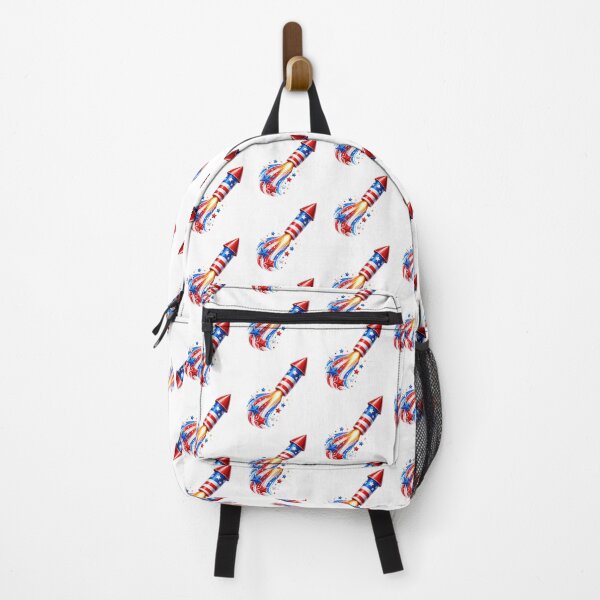 Item preview, Patriotic Firework Rocket Red White Blue designed and sold by jgvisualarts.